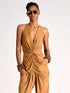 Jersey Twisted Top Bronze